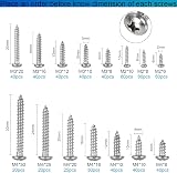FandWay 304 Stainless Steel Self-Tapping Screws Set M2 M3 M4 Assortment 595Pcs view 3
