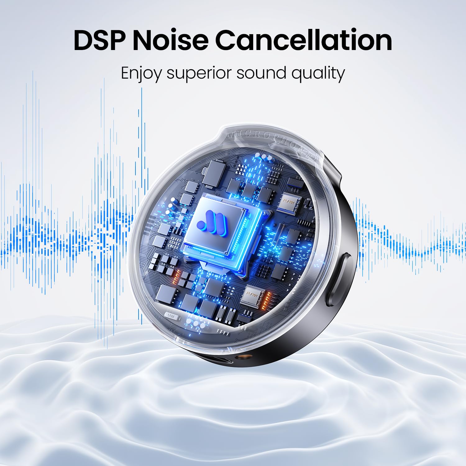 2 Pcs True Dual Receivers Mini Microphone for iPhone 7-16/Android/Tablet,Lavalier Wireless Microphones with DSP Noise Cancellation,Magnetic Clip,18H,Mic Mini for TikTok,Live Streaming,Interviews,Gifts