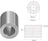 sourcing map Sleeve Bearings 5mm x 8mm x 10mm Chrome Steel Oilless Bushing 6pcs view 2