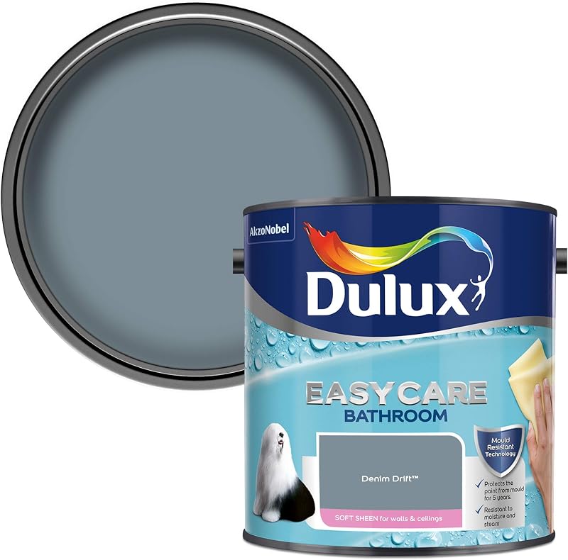 Dulux Easycare Bathroom Soft Sheen Denim Drift 2.5 L Paint