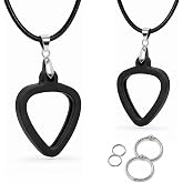 Musiin Guitar Pick Holder Necklace for Universal Standard Picks(2 Pack) | Compatible with Fender Dunlop D'Addario,Double-Sided Universal Design, Easy Access for All Styles.