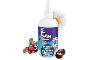 Spanielbuns Dog Eye Drops 7 Oz 200ml,All Natural Ingredients Eye Wash for Dogs and Cats, Cleanses Tear Stains, Mucus, Improve