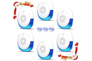 DOS VECES Upgraded Ultrasonic Pest Repeller 6 Packs, Indoor Mosquito Repellent, for Rodent, Roach, Mouse, Bugs, Mice, Spider, Electronic Plug in Pest Control for House, Garage, Warehouse,Hotel