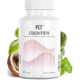 FLT Cognition Supplement – Focus, Improved Memory Recall & Clarity Nootropic with Ergothioneine, L-Theanine, Gingko Biloba, Lutein & Green Coffee Bean Extract – 60 Capsules | Vegan