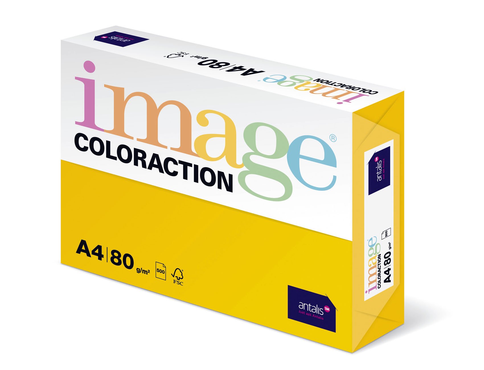 Image Coloraction Dark Yellow (Sevilla) A4 210x297mm 80gm2 fsc4 500sh/RM 5rm/BX