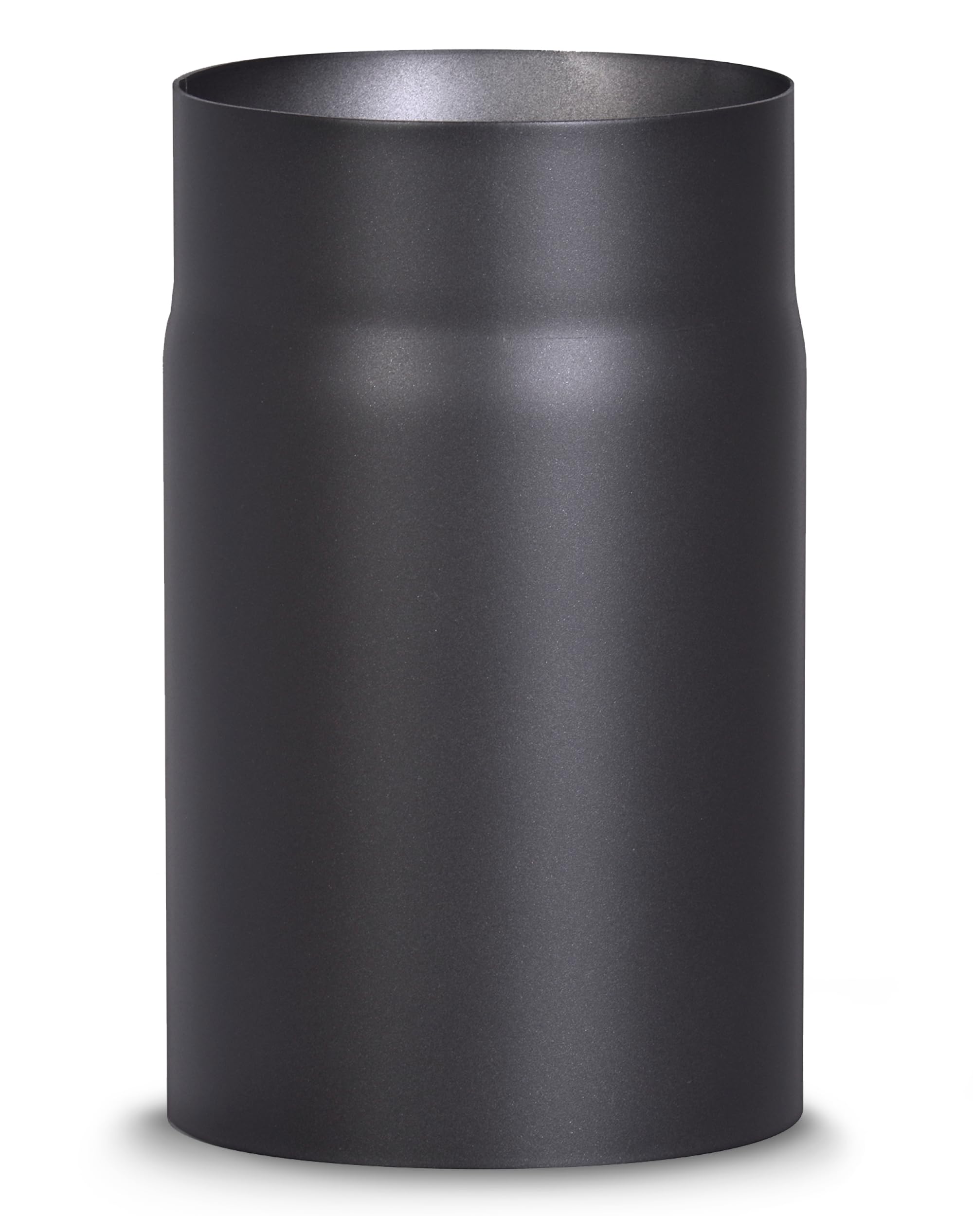 Firefix R150/2 Stove Pipe 2 mm Thick Steel (Smoke Tube) 150 mm Diameter for Stoves and Fis Senotherm Black 250 mm Long