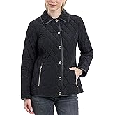 Michael Kors Womens Diamond Quilted Jacket for Women, Stylish Lightweight Jacket with Trim Detail