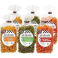 Al Dente Pasta Plant Based Variety Pack, 8 Fl Oz (Pack of 6)