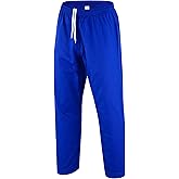 TRUESAGA - Solid Color Regular Karate Pants 8 Oz Cotton-Poly Light Weight Unisex