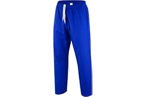 TRUESAGAUSA TRUESAGA - Solid Color Regular Karate Pants 8 Oz Cotton-Poly Light Weight Unisex