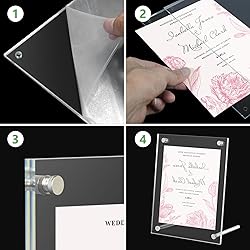Kevenal QR Code Signs, 4 x 6 Inch Clear QR Code