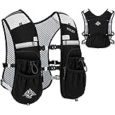 Running Hydration Vest for Women Men - Waterproof Running Water Backpack Hydration Pack with 12 Pockets, Lightweight Water Vest for Hiking Trail Cycling Marathon Race
