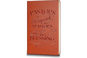 ZWYQWN Pastor Appreciation Gifts Leather Notebook For Women Men Pastor Thank You Gifts Journal Notebook Birthday Christian Gift for Pastor(pastors are special)