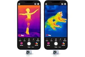 InfiRay P2 Pro Thermal Camera for iOS, 256x192 IR Resolution Thermal Imager for iPhone, 9g Smallest Infrared Thermal Camera, -4℉ to 1112℉ Temperature Range