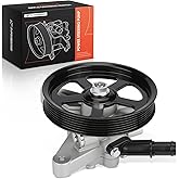 A-Premium Power Steering Pump with Pulley Compatible with Honda Odyssey 2005-2010, Pilot 2005-2008 & Acura MDX 2007-2013, V6 