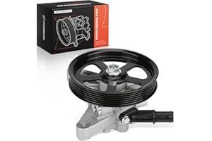 A-Premium Power Steering Pump with Pulley Compatible with Honda Odyssey 2005-2010, Pilot 2005-2008 & Acura MDX 2007-2013, V6 