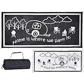 Stylish Camping RH8181 Black/White 8'x18' RV Home Mat