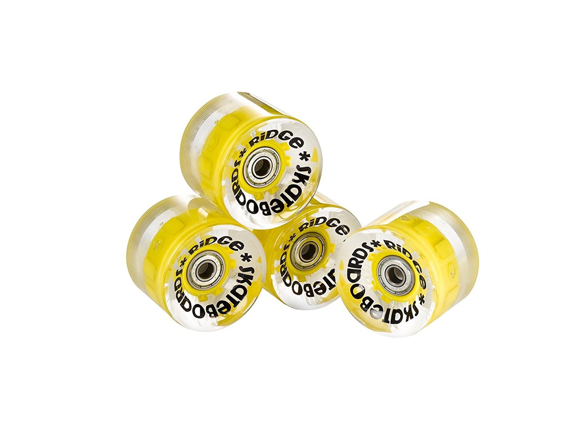Ridge Skateboards Longboard Skateboard Wheels, LED, 70 mm