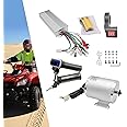 EDUJUAN 24V 36V 48V Electric Bicycle Conversion Kit E-Bike Wheel Motor Kit with Chain Freewheel Motor Controller Accelerator Handle Electric Bike Motor Controller Kit for Regular Bicycles