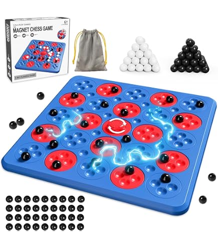 Juego de Ajedrez Magnético con 32 Piedras de Viaje, 3 Cuerdas y Bolsa Juego de Ajedrez Magnético con 32 Piedras de Viaje, 3 Cuerdas y Bolsa