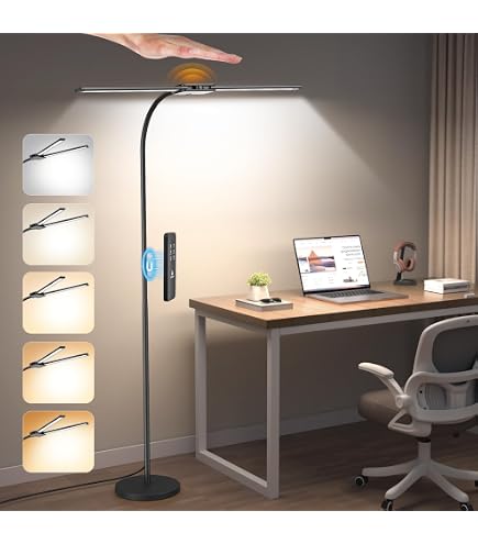 Brightech LightView Pro 2 In 1 Magnifying Floor Lamp & Table...