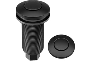 KRAUS Garbage Disposal Air Switch Kit in Matte Black with Push Button, AC Adapter, Power Cord, and Air Tube Included, KWDA-10
