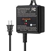 DEWENWILS 60W WiFi Low Voltage Transformer, 120V AC to 12V DC, Smart Outdoor Low Voltage Landscape Transformer with Timer, Work with Alexa & Google Home, Weatherproof for Landscape Lights, ETL Listed