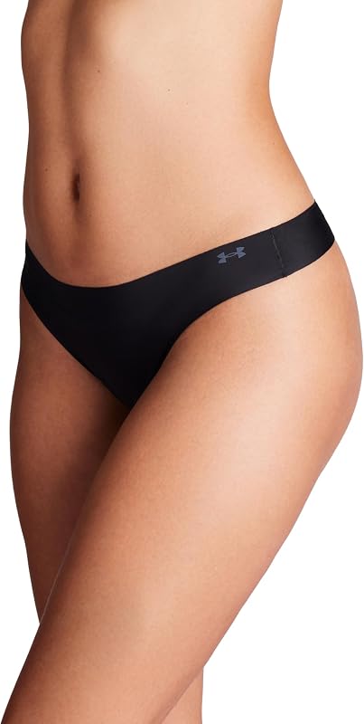 Lot de 3 Strings Stretch Pur pour Femme, Noir, X-Large