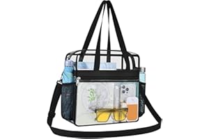 USPECLARE Clear Bag for Stadium Events,Transparent Bag for Work Sports Games Concerts Travel Gym