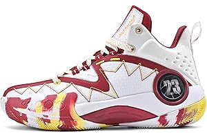 ASHION Men's Basketball Shoes Fashion Breathable Non Slip Sneakers Mens Arch Support Running Sport Shoes