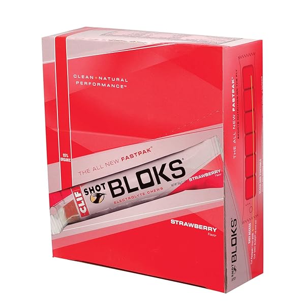 CLIF SHOT BLOKS ELECTROLYTE CHEWABLE CUBES MARGARITA – 12 PACKETS