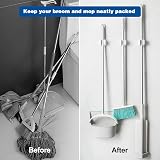 Colist Mop Broom Holder 3 Pcs Wall Mounted Self Adhesive Organizer view 3