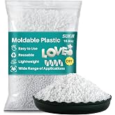 Sukh 310G Moldable Plastic Pellets - Thermoplastic Beads Polymorph | Meltable &amp; Reusable Plastic for Crafts, DIY, Cosplay, Modeling, Temporary Repair, Halloween Vampire Teeth Fangs