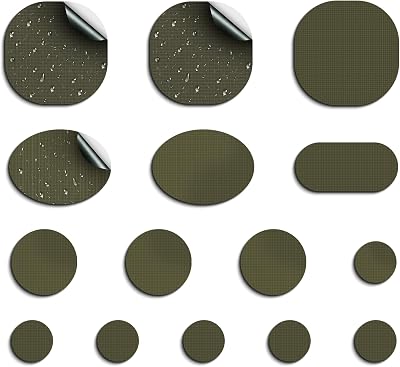 Skystuff Self-Adhesive Nylon Repair Patches 45 Pcs Navy Tent Jacket Repair Kit