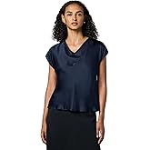 Vince Womens Cowl Nk Cap SLV Blouse