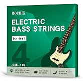 Professional Level Electric Bass Guitar Strings - BA 4681 4-String Set, Hexagonal Steel Core &amp; Nickel-Plated Alloy Winding, Premium Tone for Pros
