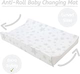 Babycurls Deluxe Anti-Roll Nappy Changing Mat Grey Stars 69x45x8cm view 4