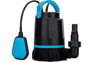 Bomgie 1/2HP Sump Pump 3170GPH Submersible Water Pump with Automatic Float Switch, Utility Pumps for Pool Draining, Basement Flooding, Garden Pond Low Water Level with 20ft Cord