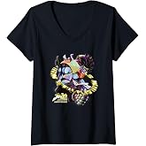 Women's JoJo's Bizarre Adventure Stardust Crusaders Star Platinum V-Neck T-Shirt