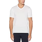 Perry Ellis Men's Core V-Neck Pima Cotton T-Shirt with Soft, Stretch Fabric (Size X-small-4XL Tall)