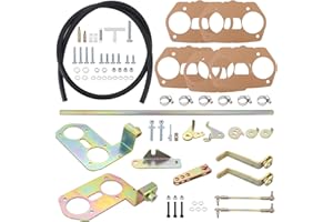 KIPA Carburetor mounting hardware linkage kit for VW Beetle T1 T4 40 44 48 IDF Carburetor Hex Bar Offset Manifold