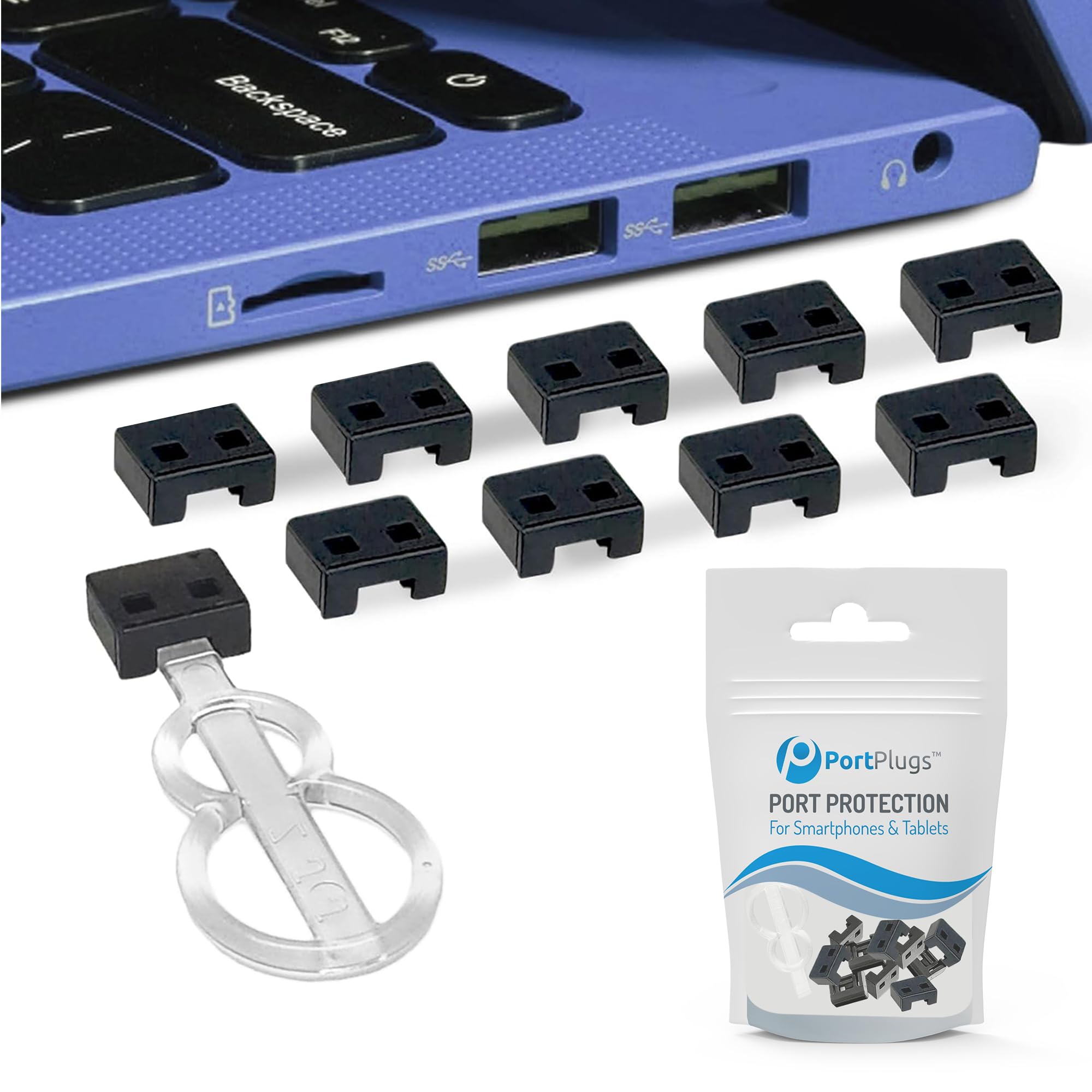 Mua PortPlugs USB-A Port Blockers - Key Lock USB Security for PC ...