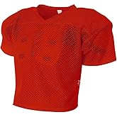 Youth Scarlet XS Football Poly/Mesh All Porthole Practice Jersey