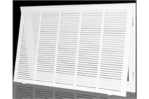 EXCELFU Return Air Filter Grille,Air Return Vent Cover Grill for30"W x 18"H Duct Opening,Steel HVAC Vent Covers for Wall and Ceiling,Holds 1" Thick AC Filter