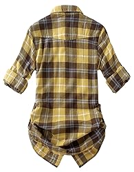 Match Womens Button Down Flannel Plaid Shirts roll