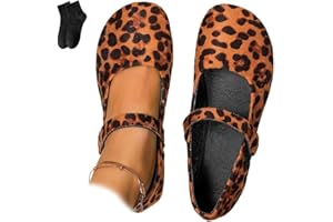 Orthopedic Suede Ballet Mary Jane Flats for Women Wide Width Closed Toe Slip on Dressy Black Mary Jane Shoes Soft Lightweight