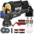 Buffer Polisher, SPTA 5-Inch 125mm Dual Action Random Orbital Car Polisher,Car Detailing Kit, 4Pcs 5inch & 4Pcs 6Inch Polishi