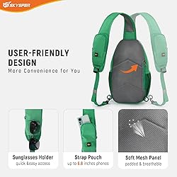 SKYSPER Sling Bag RFID Cross Body Bag Recycled