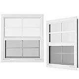 WRISIN 2 Pack Shed Windows - 24" W x 27" H Flush