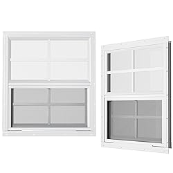 WRISIN 2 Pack Shed Windows - 24" W x 27" H Flush